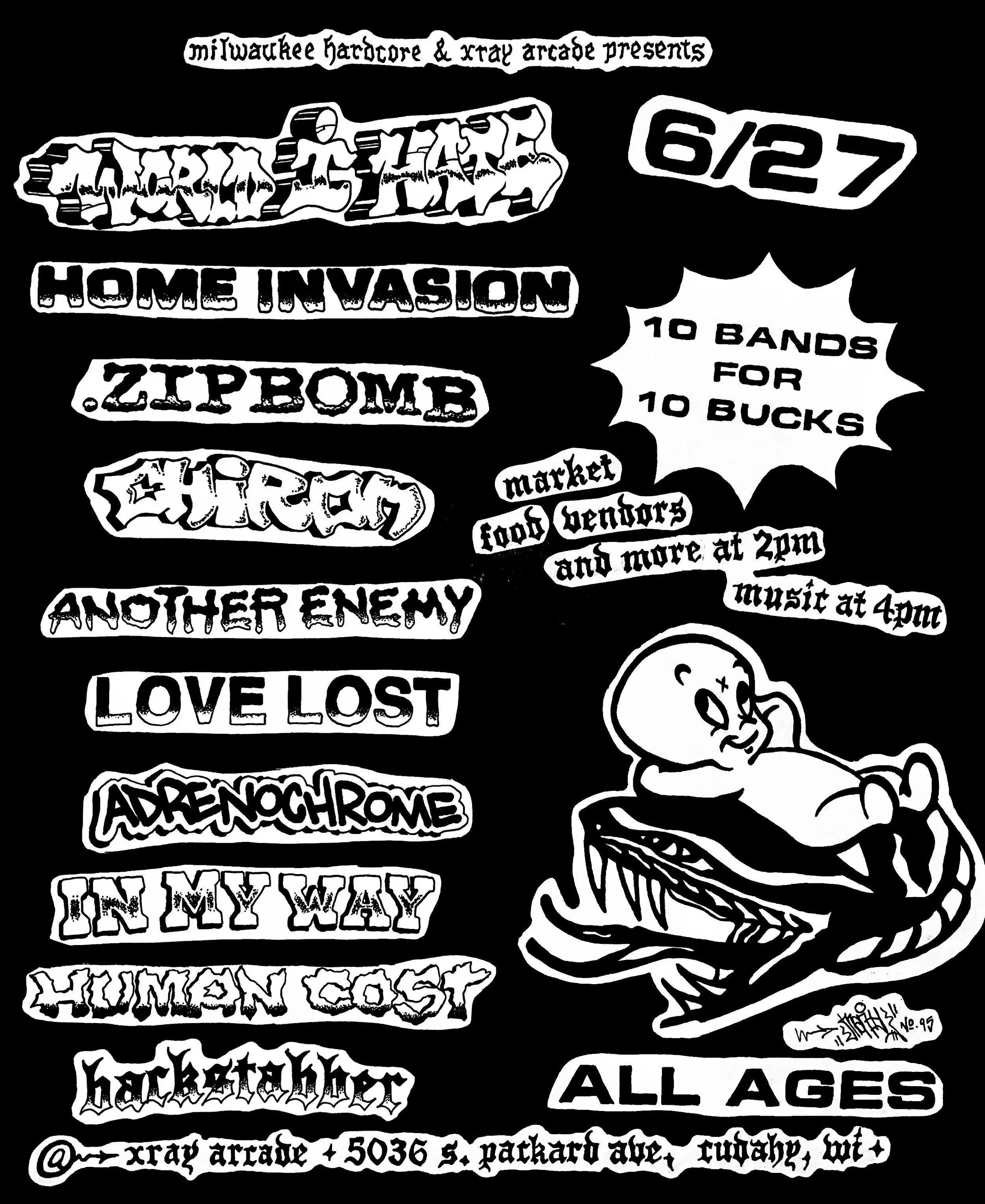 Milwaukee Hardcore Presents: 10 4 $10: World I Hate / Home